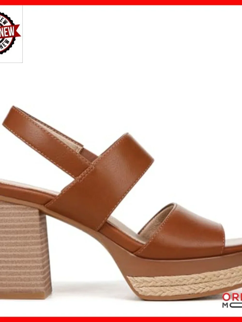 Slingback Heeled Sandals with Arch Support Platform Espadrille Details